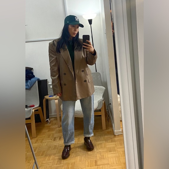 Zara oversize pocket double breasted blazer size small - Picture 3 of 5